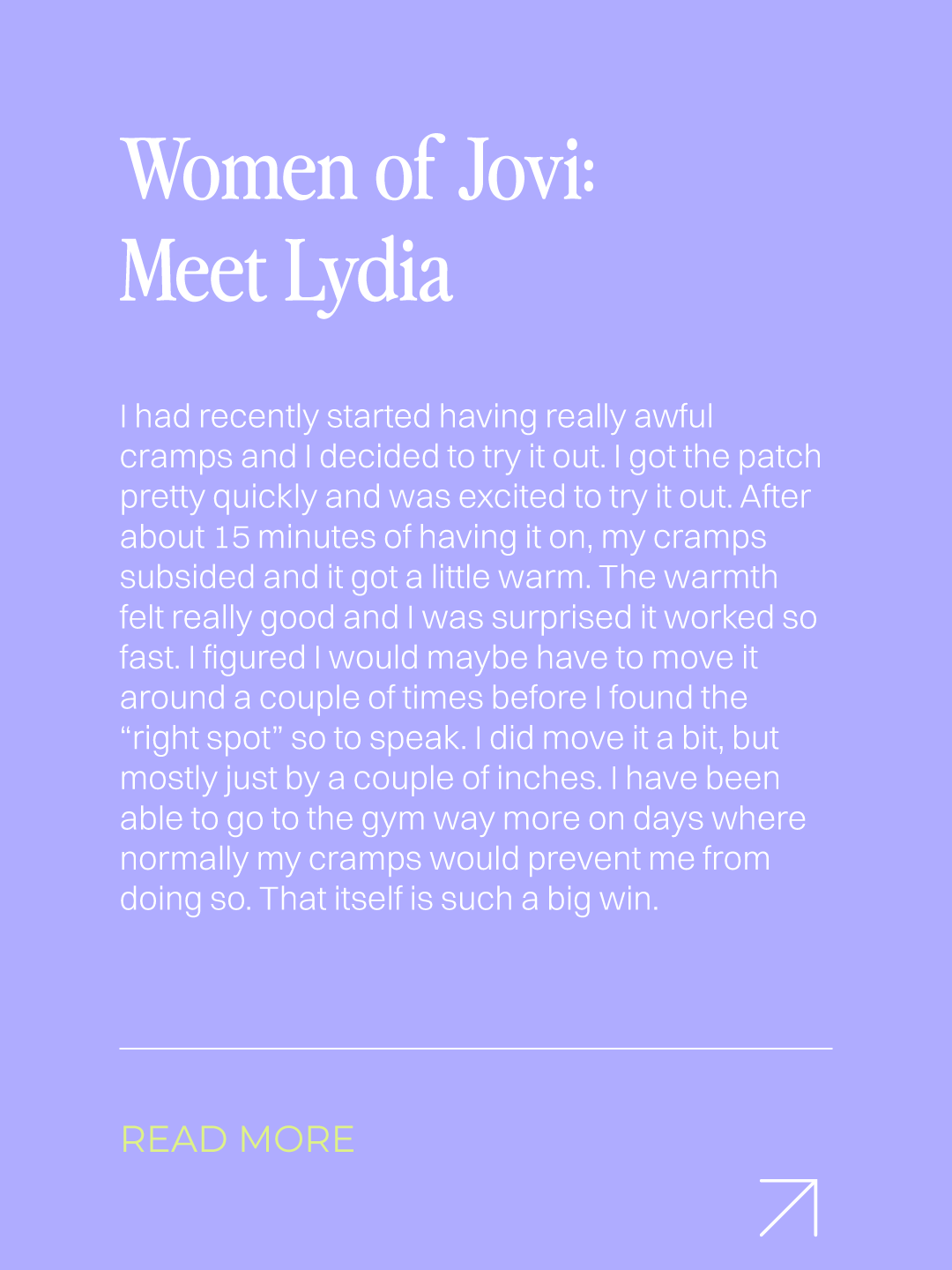 Women of Jovi: Meet Lydia